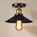 Pendant Light Iron Bronze Finish E27 Industrial Ceiling Lamp