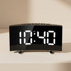 Digital clock displaying the time 10:40 on a beige background