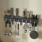 Wall-Mounted Knife Storage Rack, Stainless Steel