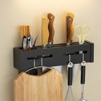 Wall-Mounted Knife Storage Rack, Stainless Steel