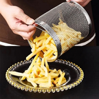 Deep Frying Pot, Oil Strainer, Fry Basket, Pouring Spout 2