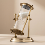 Rotating Hourglass, Freestanding Display, Decorative Timer, Vintage Style