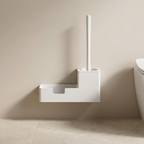 Toilet Brush Set ABS Handle Freestanding Bathroom Storage Holder