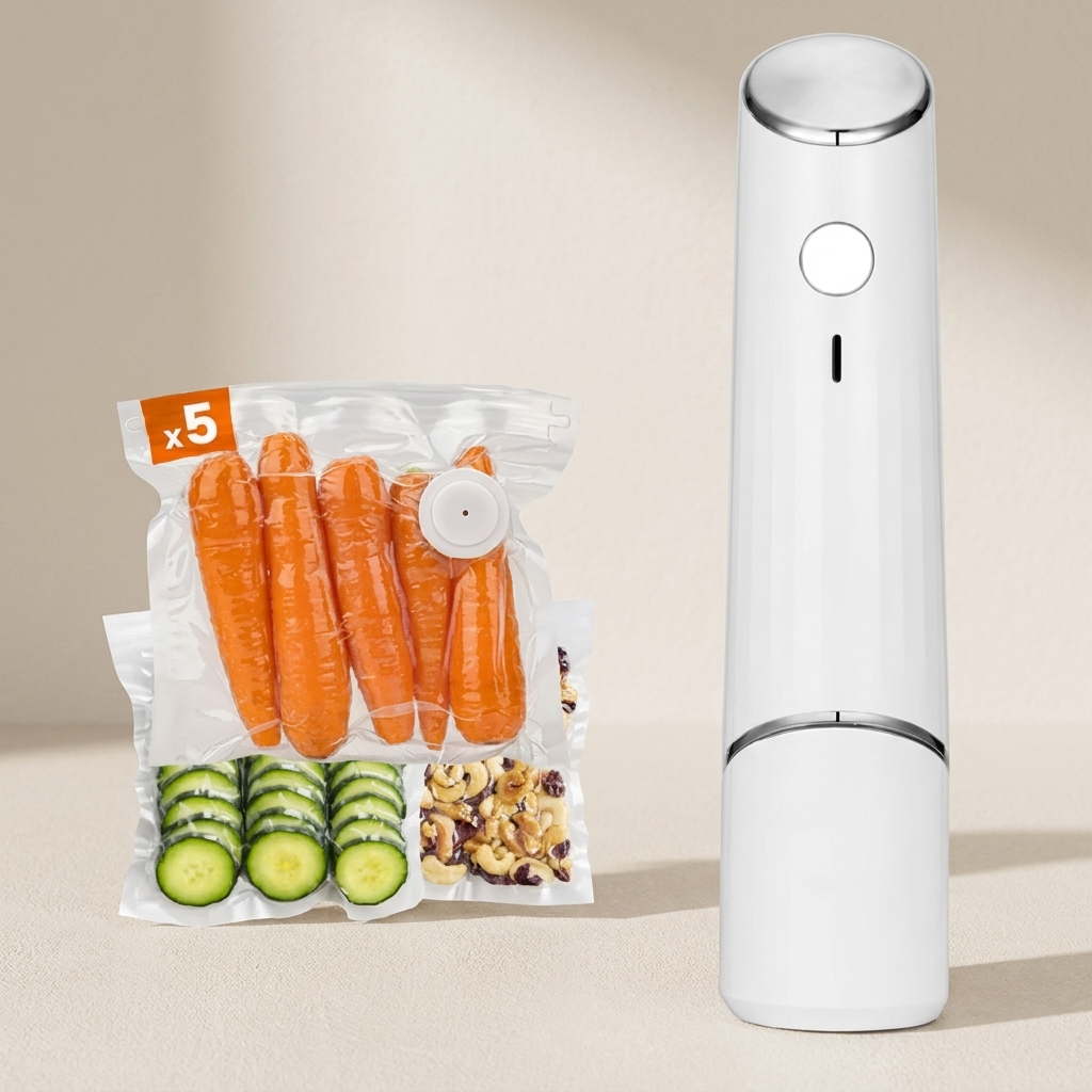 Portable Vacuum Sealer, Rechargeable, Cordless, Auto Shut Off