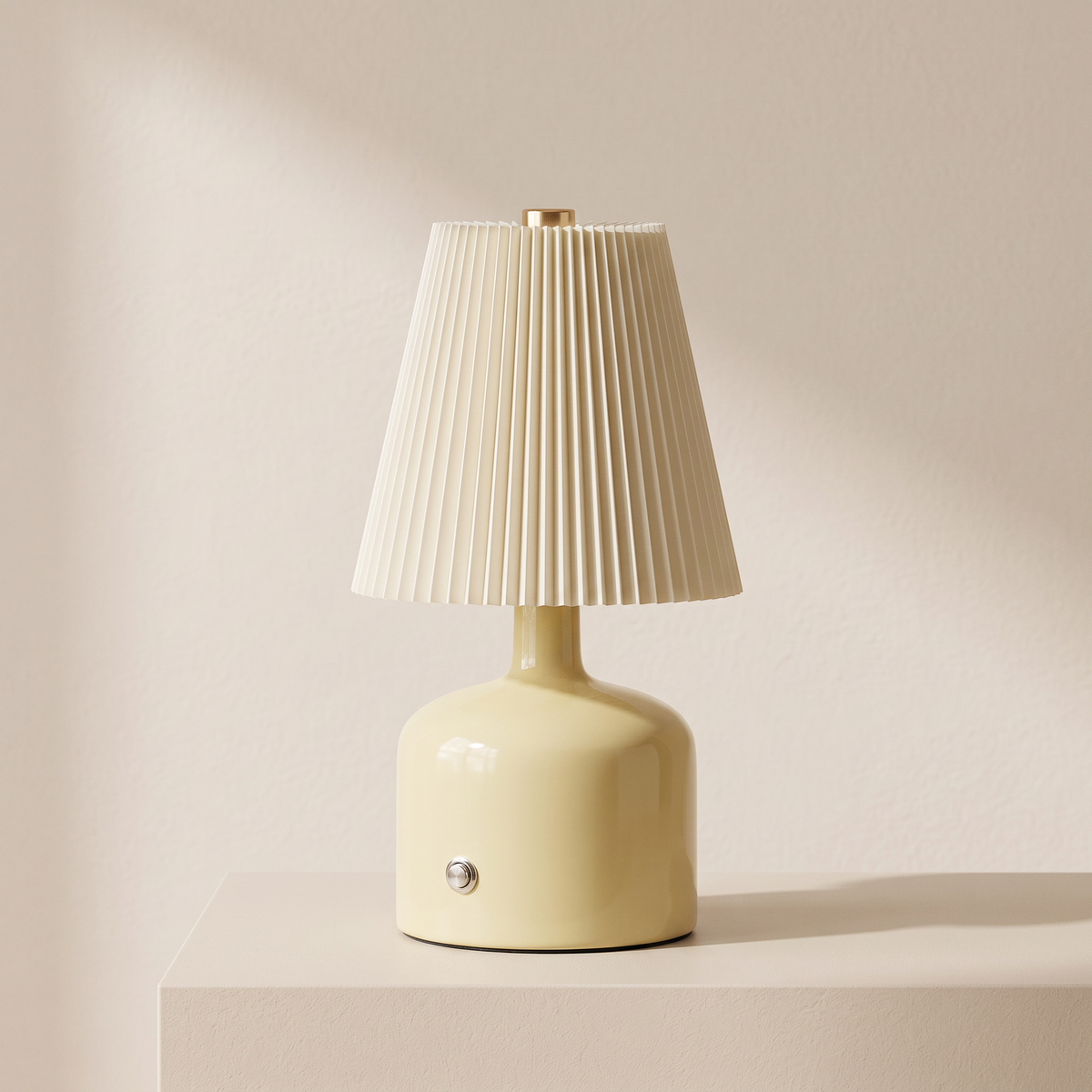 Rechargeable Table Lamp, Touch Control, 1200mAh Battery, 3-Color Lighting