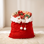 Christmas Gift Bag Red Drawstring Reusable Holiday Gift Packaging