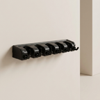 Wall Mounted Mop and Broom Holder Plastic Cleaning Tool Organizer 1