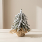 Mini Snowy Christmas Tree Tabletop Winter Decor