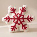 Christmas Snowflake Plush Pillow Cushion Winter Decor