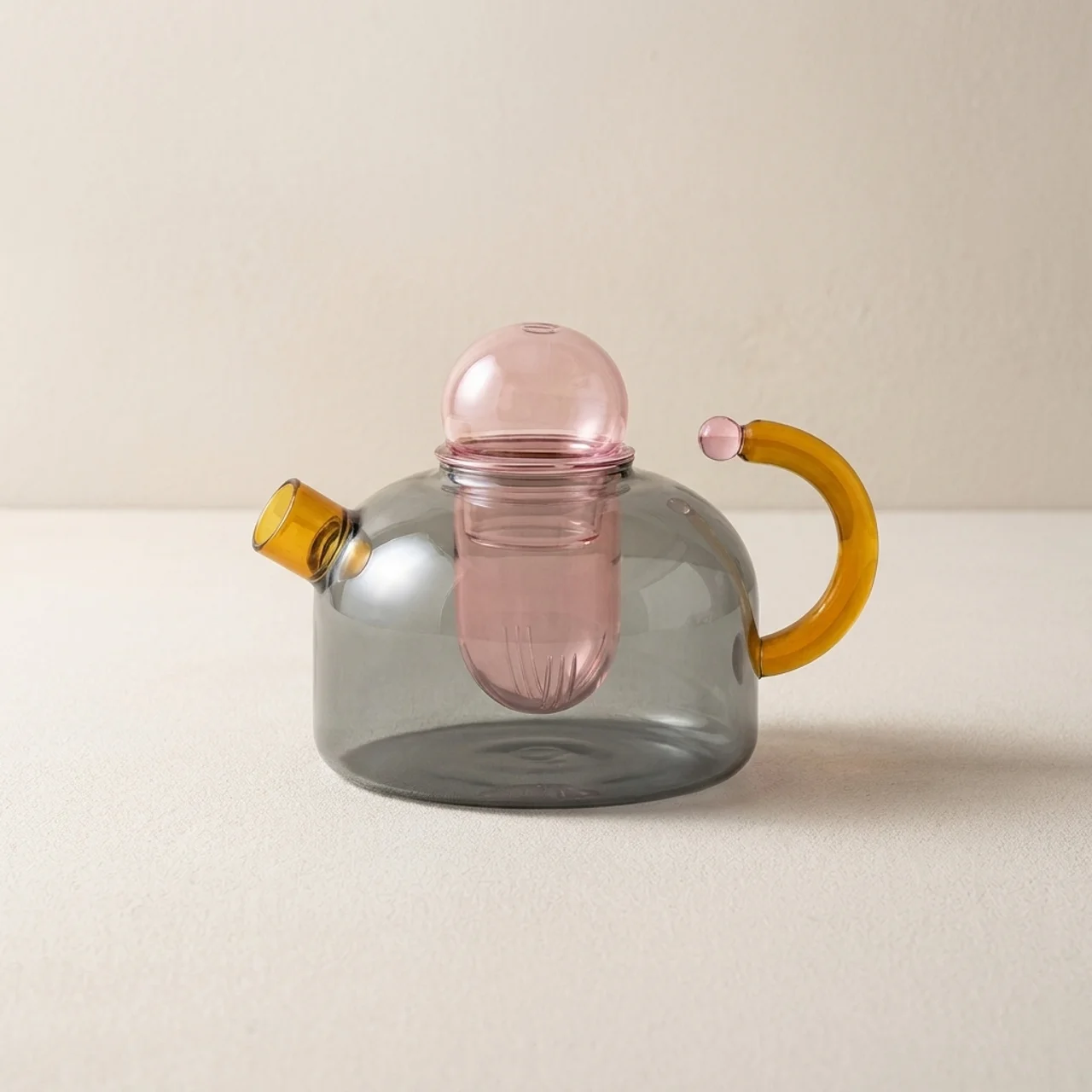 Glass Teapot and Cup Set
