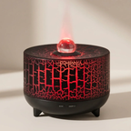 Black and red cracked pattern diffuser on a light background