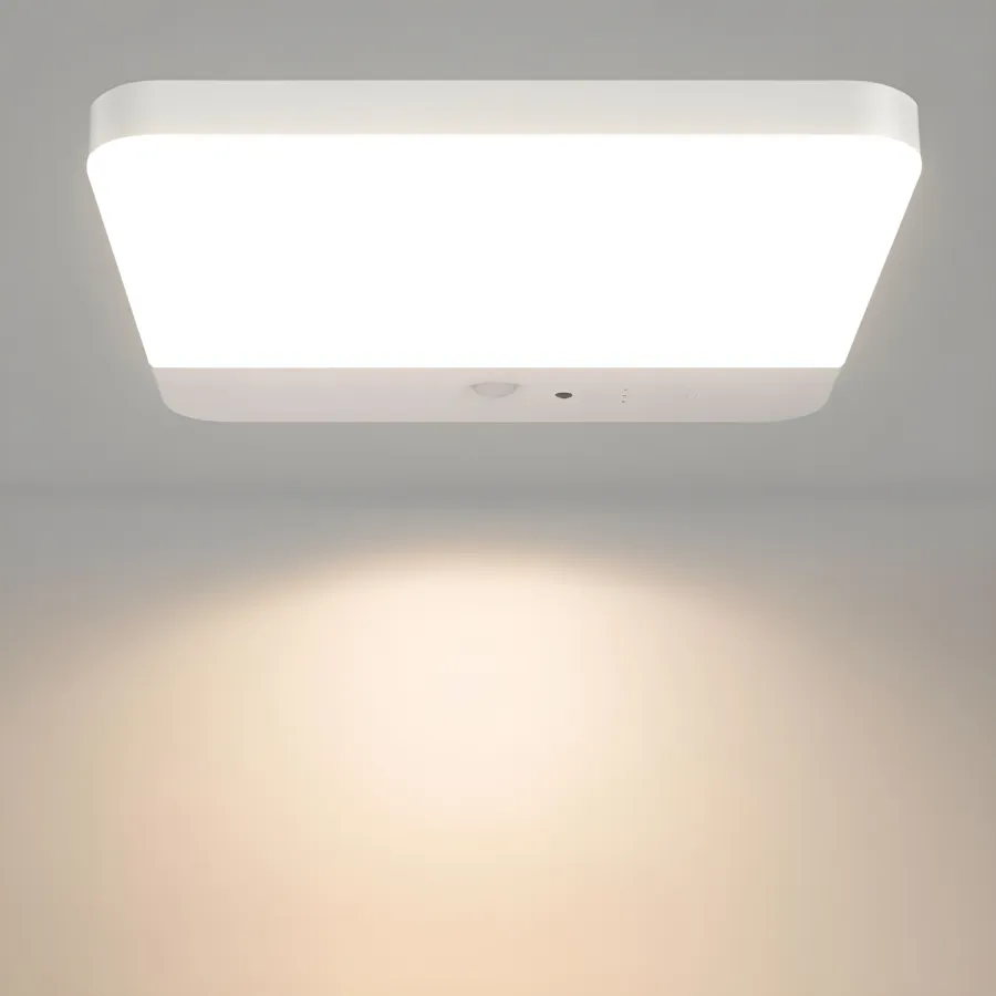Ceiling light fixture on a gray background