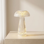 LED Table Lamp Cordless Touch Control Adjustable Brightness Transparent