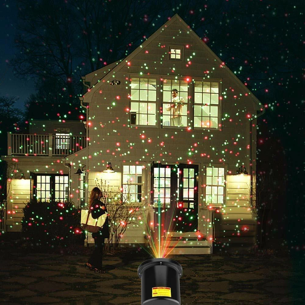Outdoor Laser Light Projector – Multi Color Garden Lighting with Wide Projection Coverage