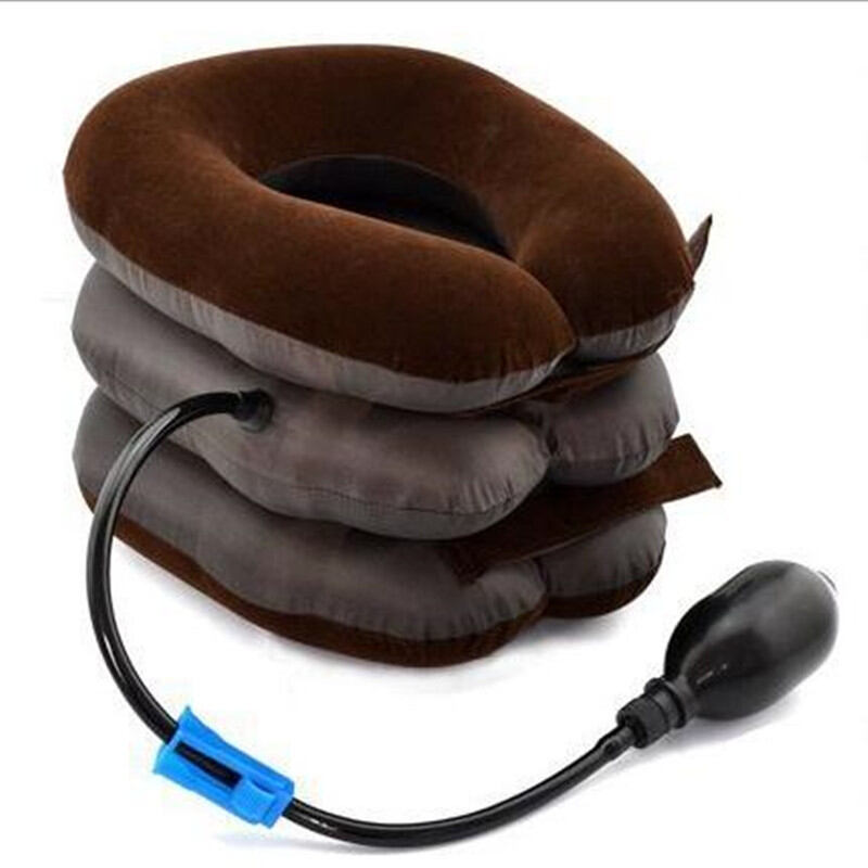 Cervical Neck Stretcher Inflatable Cervical Traction Device with Manual Pump