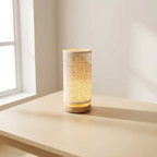 Wooden Night Lamp Modern Design Warm White Light Bedside Lighting