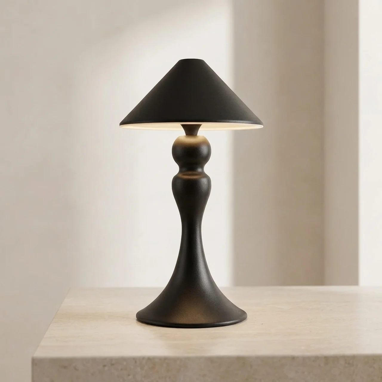 Table Lamp Cordless Rechargeable LED with 3 Brightness Levels