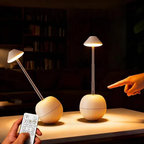 LED Table Lamp with RGB Lighting, Remote Control and USB Charging Port