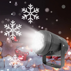 Snowflake Projector with Auto Rotating Snowflake Effect for Indoor Outdoor Decoration