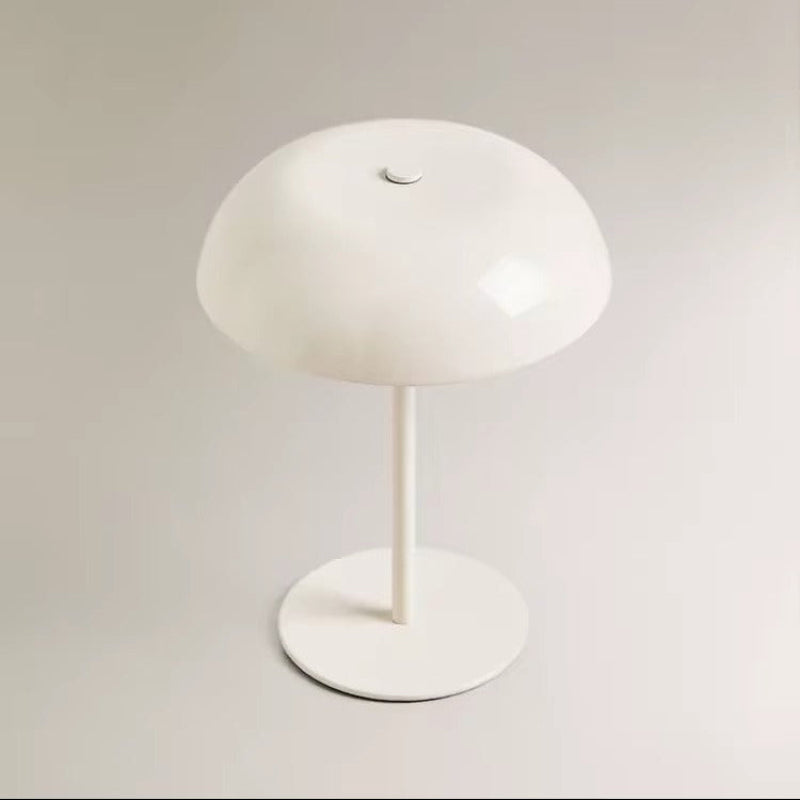 White table lamp on a light gray background