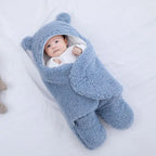 Soft Baby Blanket and Sleeping Bag Set Bear Design